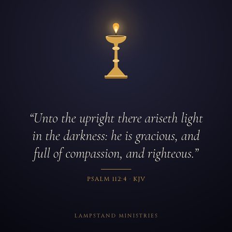 Psalm 112:4 (KJV) verse art