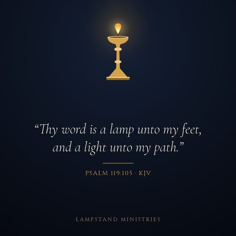Psalm 119:105 (KJV) verse art