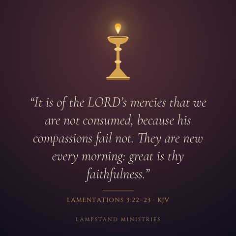 Lamentations 3:22-23 (KJV) verse art