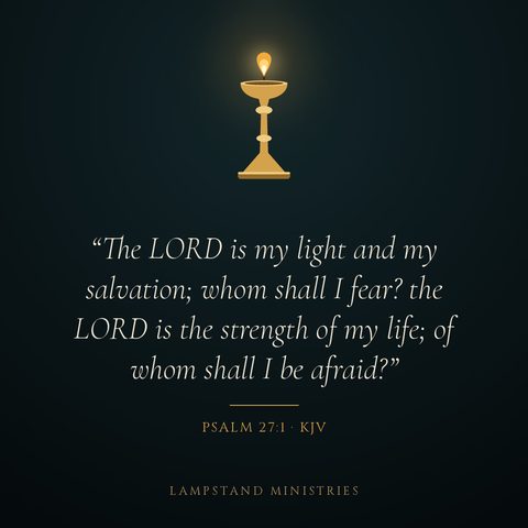 Psalm 27:1 (KJV) verse art